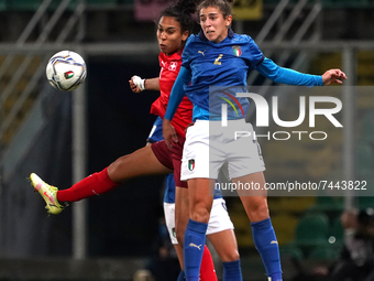 Valentina Bergamaschi of Italy, women's national team, during the 2023 World Cup qualifying match between Italy and Switzerland on  November...