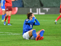 Italy's forward Cristiana Girelli reacts after missing a scoring change during the FIFA World Cup Women's FIFA World Cup 2023 - Italy vs...