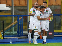 Cesar Alejandro Falletti (Ternana Calcio) and Anthony Partipilo (Ternana Calcio) celebrates after scoring a goal of 0-1 during the Italian s...