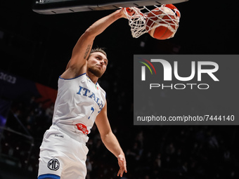 Stefano Tonut of Italy in action during the FIBA Basketball World Cup 2023 Qualifying Tournament match between Russia and Italy on November...