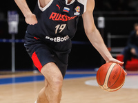 Ivan Strebkov of Russia in action during the FIBA Basketball World Cup 2023 Qualifying Tournament match between Russia and Italy on November...