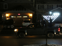 Hassidic Jews from the Chabad Lubavitch drive vehicles with large menorahs attached to the roofs of their cars and pick-up trucks with giant...