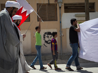 Anti-government protesters demonstrate against F1 Grandprix that hosted in Bahrain , Bahrain is the smalles country in the gulf was shaken i...