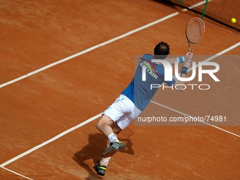 Davis Cup 2014 match A.Seppi v A.Murray, in Naples, Italy, on April 5, 2014. (