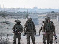Palestinian militants take part in a military exercise in Rafah, southern Gaza Strip. On December 29, 2021. The Israeli military said a civi...
