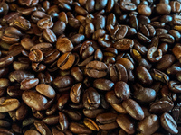 Coffee beans are seen in this illustration photo taken in Poland on January 3, 2022. (