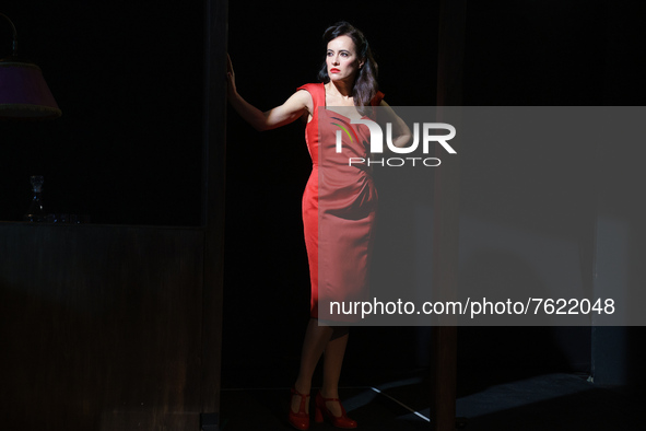 the actress Ana Turpin during the presentation of the of 'The Sisters of Manolete', at the Centro Cultural de la Villa, on 11 January, 2022...