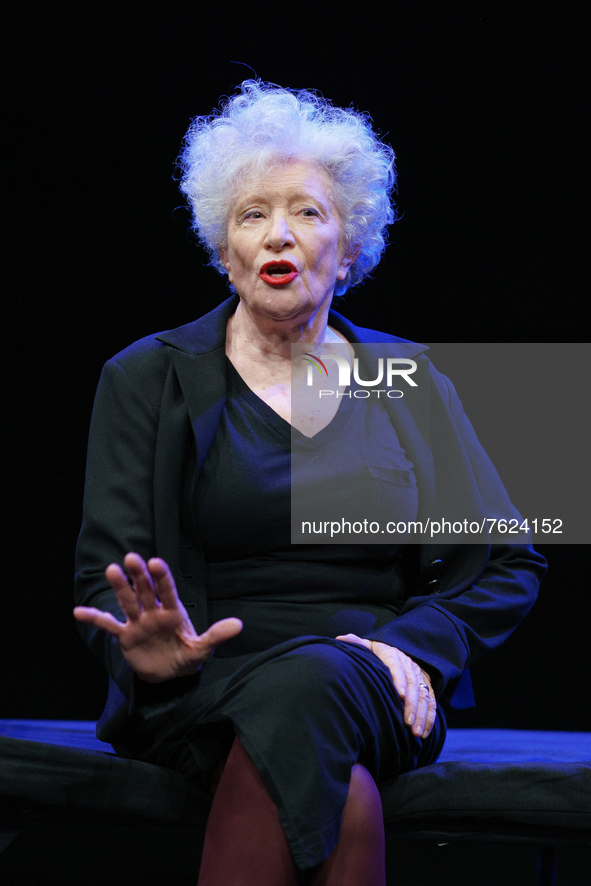 Maui Mira at the graphic show of the play ‘Ulises’ by James Joyce, at the Quique San Francisco Theater, on January 11, 2022, in Madrid (Spai...