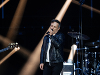Love of Lesbian, performs at 'Mas Fuertes que el Volcan' charity concert at Wizink Center on January 08, 2022 in Madrid, Spain. The concert...