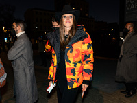 Anna Dello Russo attends the Dsquared2 Fashion Show during the Milan Men's Fashion Week - Fall/Winter 2022/2023 on January 14, 2022 in Milan...