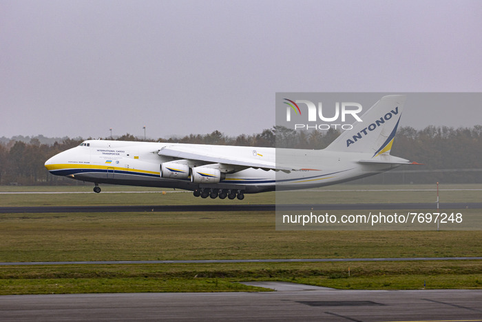 The Antonov An-124 Ruslan is a large, strategic airlift, four-engined aircraft that was designed in the 1980s by the Antonov design bureau i...