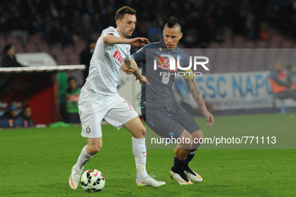 Marek Hamsik of SSC Napoli during the italian Serie A football match between SSC Napoli and FC Internazionale at San Paolo Stadium on 8 Marc...