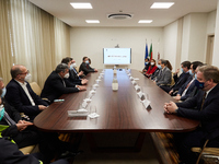 Presentation of the Heliporto Sao Joao project and visit to the beginning of works at Hospital de Sao Joao, which was attended by the Chairm...