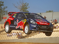  Davy Jeanney during the FIA World Rallycross whith has taken place at the Barcelona Catalunya Circuit, on september 19, 2015. (