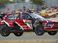 Tamas Karai during the FIA World Rallycross which has taken place at the Barcelona Catalunya Circuit, on september 20, 2015. Photo: Joan Val...