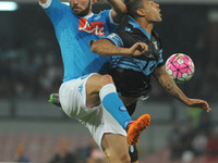 Gonzalo Higuain of SSC Napoli during the italian Serie A football match between SSC Napoli and at San Paolo Stadium on September 20, 2015 in...