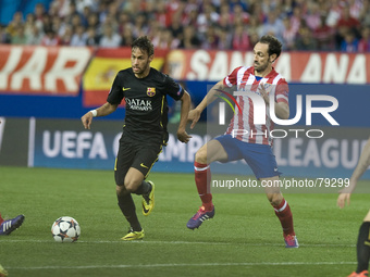 FC Barcelona soccer players UEFA Champions League quarter final second leg soccer match between Atletico Madrid and FC Barcelona at the Vice...