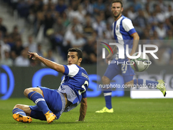 Porto's Spanish defender Iván Marcano in action during the Premier League 2015/16 match between FC Porto and SL Benfica, at Dragao Stadium i...