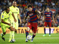 Leo Messi during the match between FC Barcelona and Levante, corresponding at the week 4 of the spanish league, played in the Camp Nou on se...