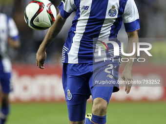 Porto's Mexican defender Miguel Layún in action during the Premier League 2015/16 match between FC Porto and SL Benfica, at Dragao Stadium i...