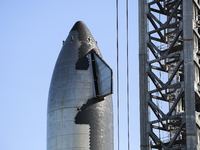 As the FAA further delays their decision about SpaceX's South Texas activities, Starship number 20 is seen standing ready on the launch site...