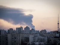 Views of the Kiev region. The city is in turmoil and is waiting for a possible attack by the Russian troops that have been attacking the cou...