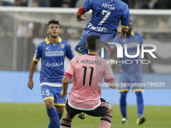 head shot of alessandro frara  during the seria A match  between juventus fc and frosinone calcio at the juventus stadium of turin on septem...