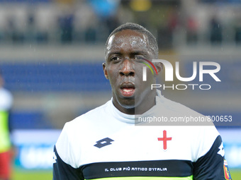 Issa Cissokho during the Italian Serie A football match S.S. Lazio vs C.F.C. Genoa at the Olympic Stadium in Rome, on september 23, 2015. (