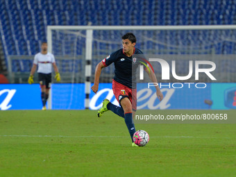 Genoa’s midfielder Diego Perotti  kicks the bal during the Italian Serie A football match S.S. Lazio vs C.F.C. Genoa at the Olympic Stadium...