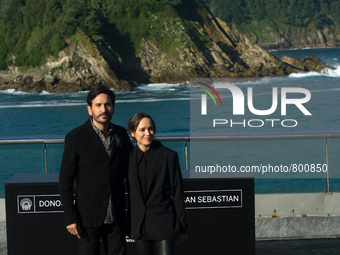 Peter Sollet and Ellen Page during the photocall of the film Freeheld  in the  63th  San Sebastian Film Festival on September 24, 2015 (