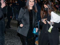 Laura Pausini greets her fans during the News Presentation of the film with Laura Pausini “Piacere di conoscerti” on April 05, 2022 at the A...