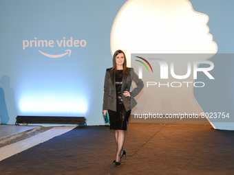 Laura Pausini, singer during the News Presentation of the film with Laura Pausini “Piacere di conoscerti” on April 05, 2022 at the Auditoriu...