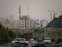 A view of northwestern Tehran during a polluted air, on April 8, 2022. (