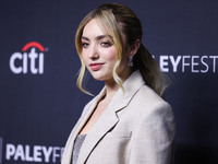 Peyton List arrives at the 2022 PaleyFest LA - Netflix's 'Cobra Kai' held at the Dolby Theatre on April 8, 2022 in Hollywood, Los Angeles, C...