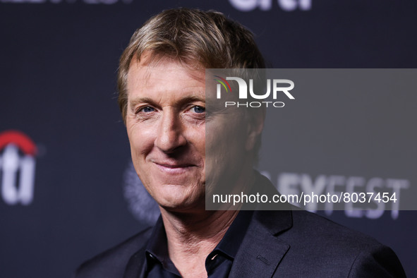 William Zabka arrives at the 2022 PaleyFest LA - Netflix's 'Cobra Kai' held at the Dolby Theatre on April 8, 2022 in Hollywood, Los Angeles,...