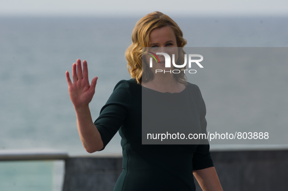 Emily Watson poses for the media graphics in the photocall prior to delivery of the Donostia Award for his career inn the  63th  San Sebasti...