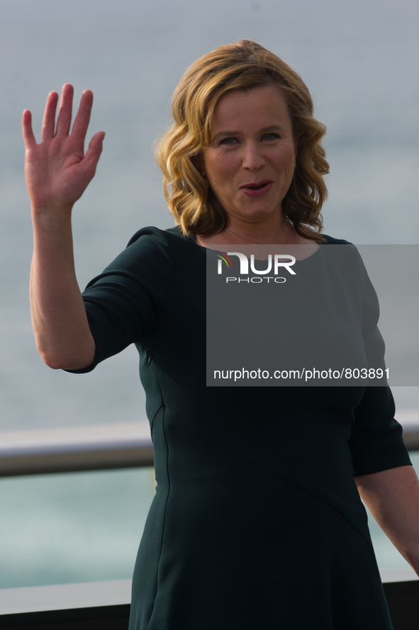Emily Watson poses for the media graphics in the photocall prior to delivery of the Donostia Award for his career inn the  63th  San Sebasti...