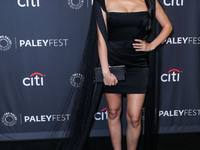 Canadian actress Vanessa Morgan arrives at the 2022 PaleyFest LA - The CW's 'Riverdale' held at the Dolby Theatre on April 9, 2022 in Hollyw...