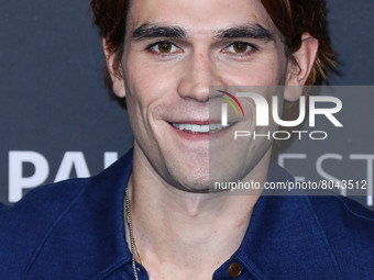 New Zealand actor KJ Apa arrives at the 2022 PaleyFest LA - The CW's 'Riverdale' held at the Dolby Theatre on April 9, 2022 in Hollywood, Lo...