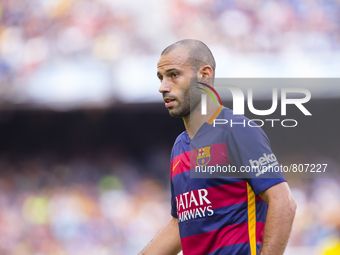 BARCELONA- september, 26- SPAIN: Javier Alejandro Mascherano during the match beetwen FC Barcelona and Las Palmas, for the week 6 of the Spa...