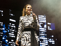 Brazilian singer Paula Fernandes,in a concert at SuperBock Arena on April 23, 2022, Porto,Portugal (