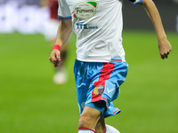 Barrientos (Catania) during the Serie Amatch between Milan vs Catania, on April 13, 2014. (