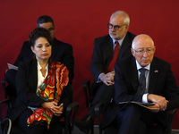Ambassador to Mexico Ken Salazar during the presentation of the progress of the U.S.-Mexico Bicentennial Understanding at the Mexican Foreig...