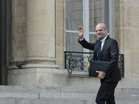 French National Education Minister Jean-Michel Blanquer arrives at the first weekly cabinet meeting at the Elysee palace after presidential...