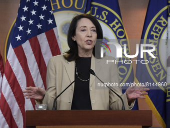 US Representative Maria Cantwell(D-WA) speaks about Lower Gas Prices legislation during press conference, today on April 28, 2022 at HVC/Cap...