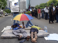 Nonpartisan Demonstrators held a May Rally regarding the ongoing Economy Crisis in Colombo, Sri Lanka on May 1, 2022, Nonpartisan 
People's...