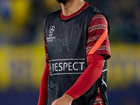Virgil van Dijk of Liverpool FC looks on prior to the UEFA Champions League Semifinal Leg Two match between Villarreal CF and Liverpool FC a...