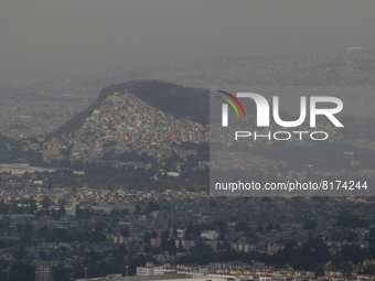 Panoramic view during the environmental contingency from Cerro de la Estrella in Iztapalapa, Mexico City.

The Environmental Commission of...