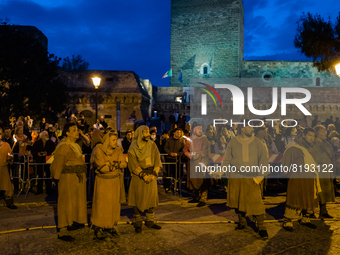 Appearing before the departure of the Historical Parade of San Nicola in Bari at the Swabian Castle on May 7, 2022.
The three days dedicate...