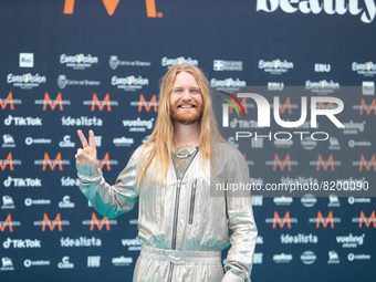 Sam Ryder (Sopace man) United Kingdom during the Turquoise carpet opening ceremony of the Eurovision 2022 on 08 of May 2022, at Reggia di Ve...